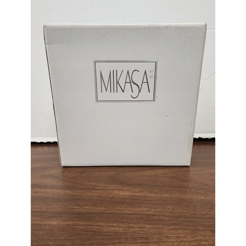 Mikasa Etched Frosted Floral Thick Glass Frame Square 8